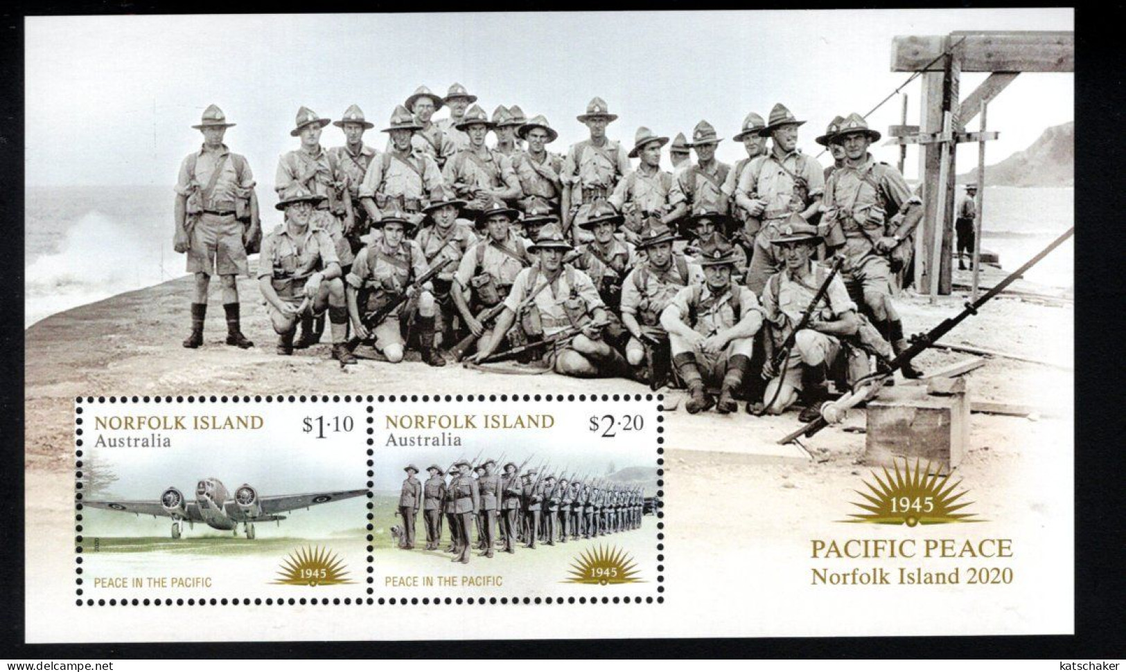 1960123312 2020 SCOTT 1161A (XX)  POSTFRIS MINT NEVER HINGED - END OF WORLD WAR II IN THE PACIFIC - 75TH ANNIV - Norfolk Island