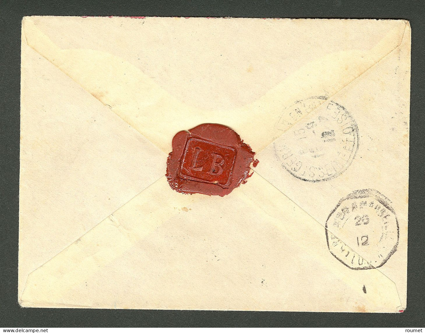 Lettre Cad "Anjouan/Mayotte Et Dépendances". No 10 Sur Enveloppe Recommandée Pour St-Germain-en-Laye, 1912. - TB - Other & Unclassified