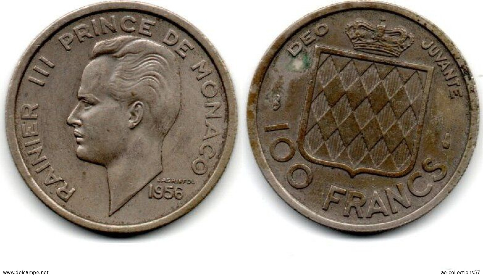 MA 30519  / Monaco 100 Francs 1956 TTB - 1949-1956 Old Francs