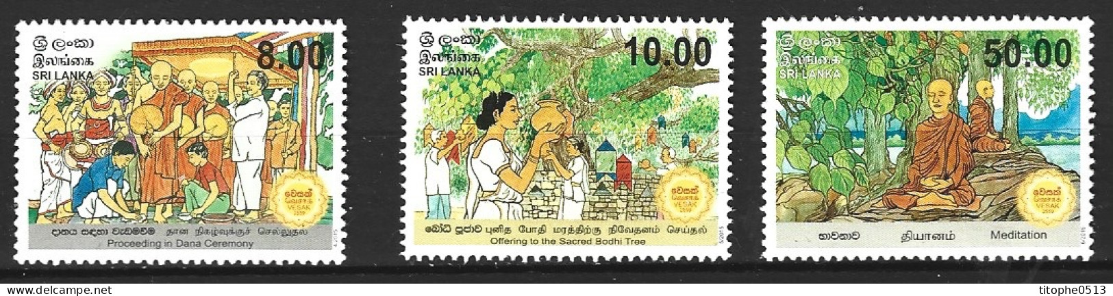 SRI LANKA. N°1997-9 De 2015. Le Vesak. - Buddismo