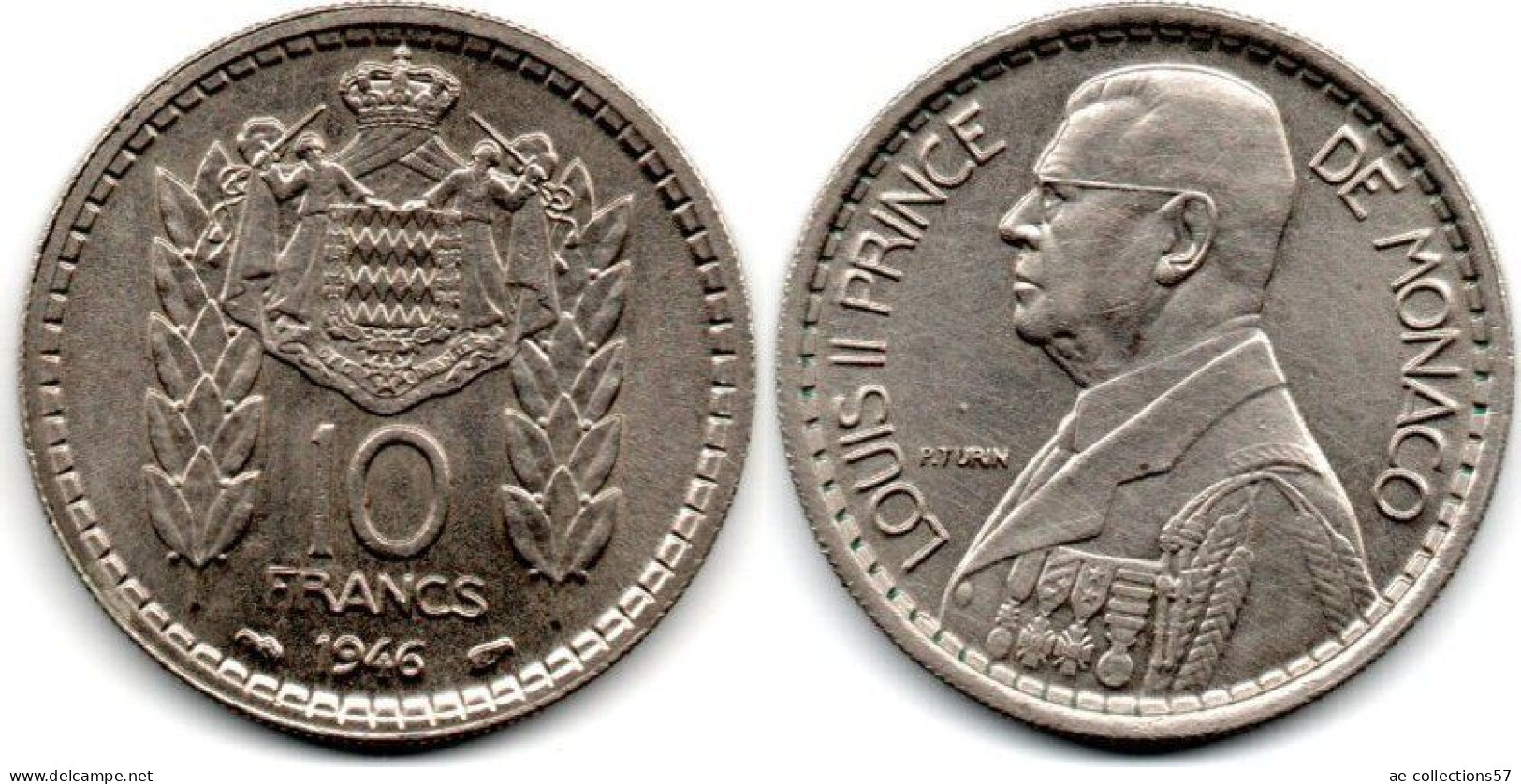 MA 30520  / Monaco 10 Francs 1946 SUP - 1922-1949 Louis II.