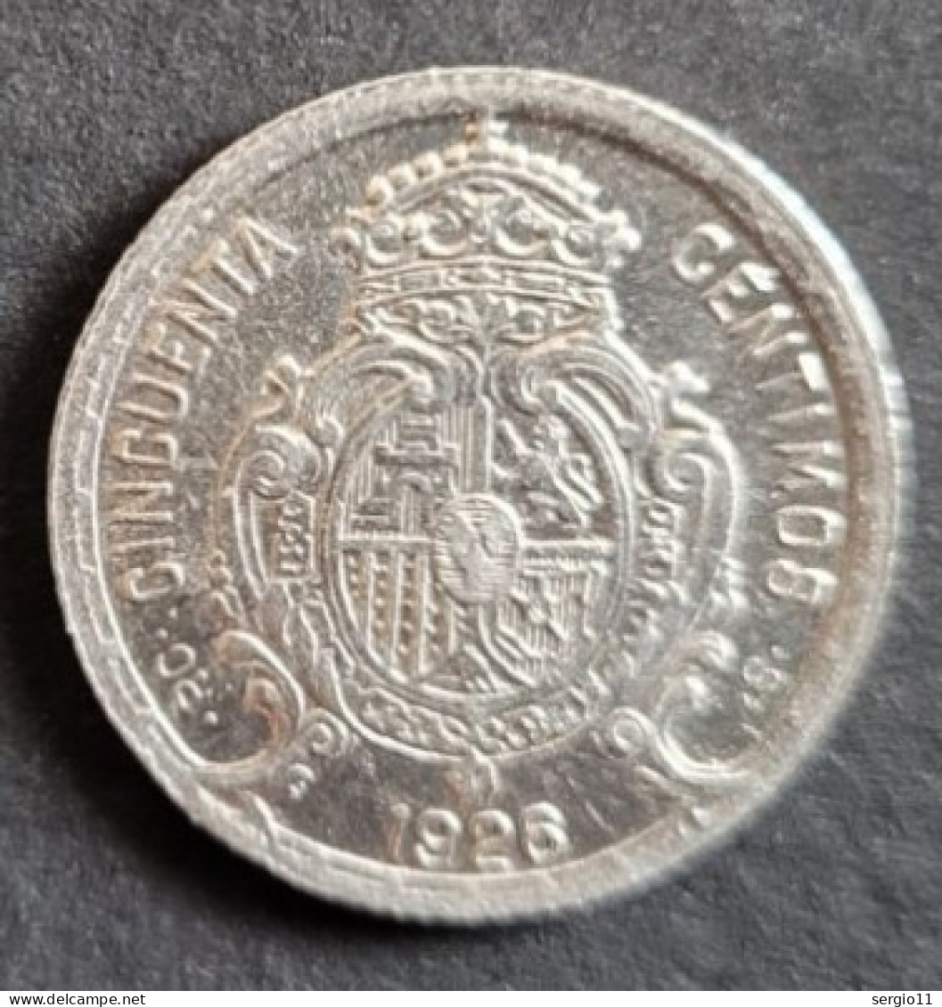 Monnaie, Espagne, Alfonso XIII, 50 Centimos, 1926, Madrid, TTB+, - 50 Centiemos