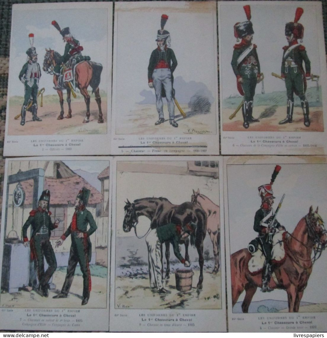 Bucquoy Lot 28 Cartes 1er Chasseur à Cheval    Uniformes 1er Empire - Uniformes