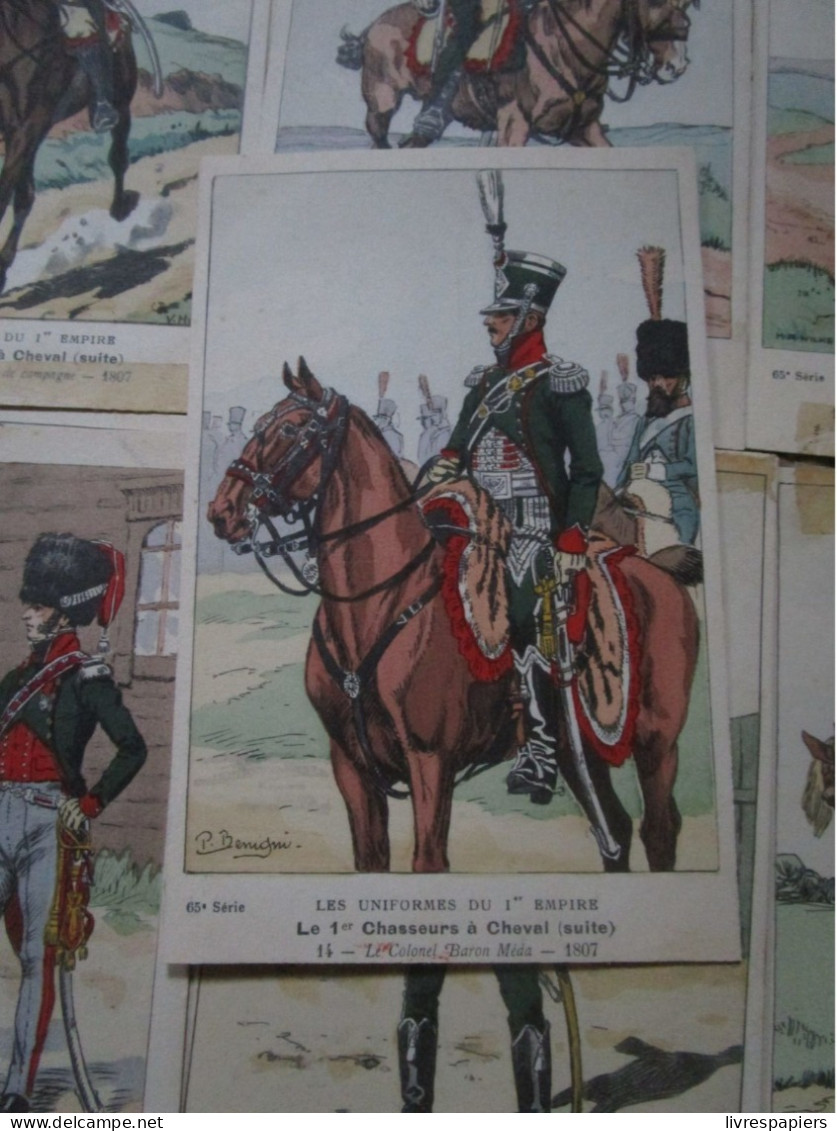 Bucquoy Lot 28 Cartes 1er Chasseur à Cheval    Uniformes 1er Empire - Uniformen