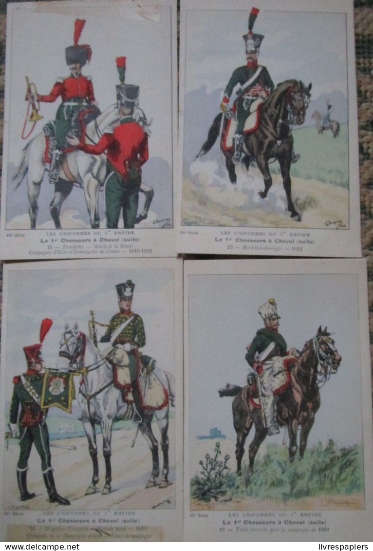 Bucquoy Lot 28 Cartes 1er Chasseur à Cheval    Uniformes 1er Empire - Uniformen