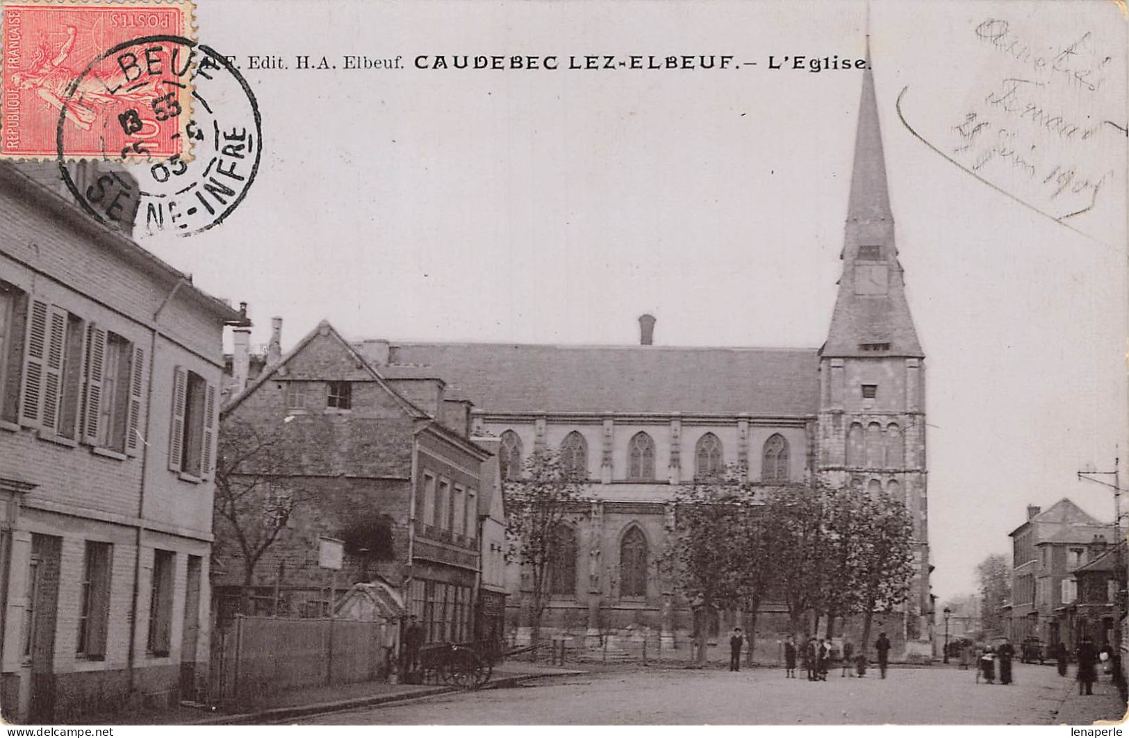 D2542 CAUDEBEC LEZ ELBEUF L'église - Caudebec-lès-Elbeuf