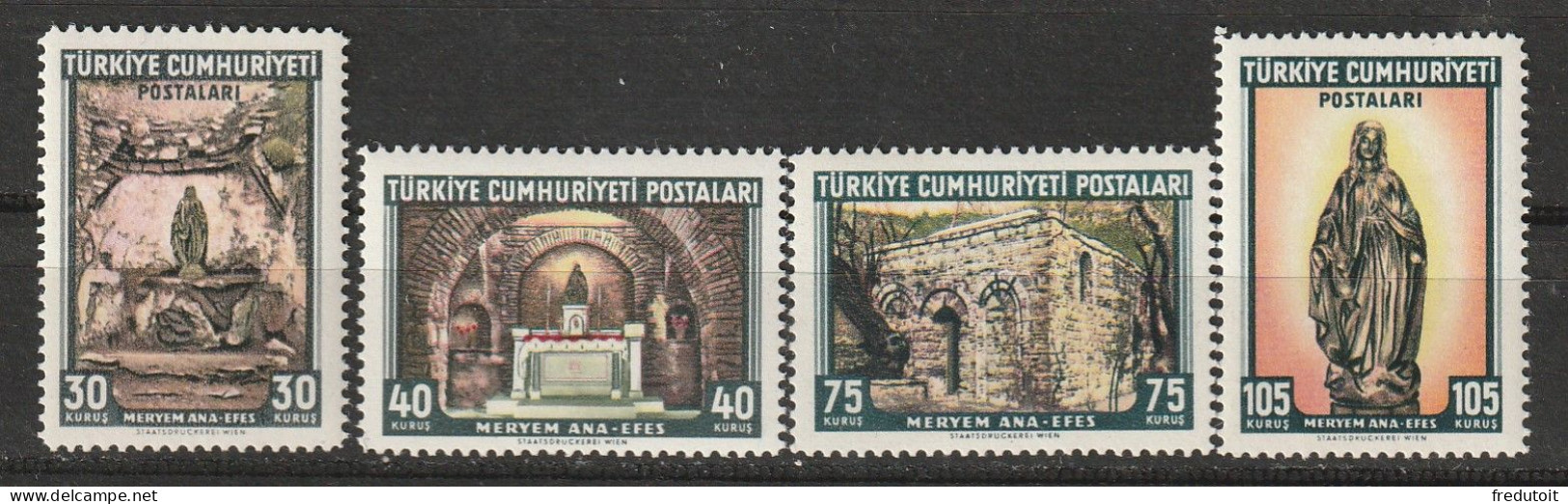 TURQUIE - N°1630/3 ** (1962) Maison De La Vierge - Unused Stamps