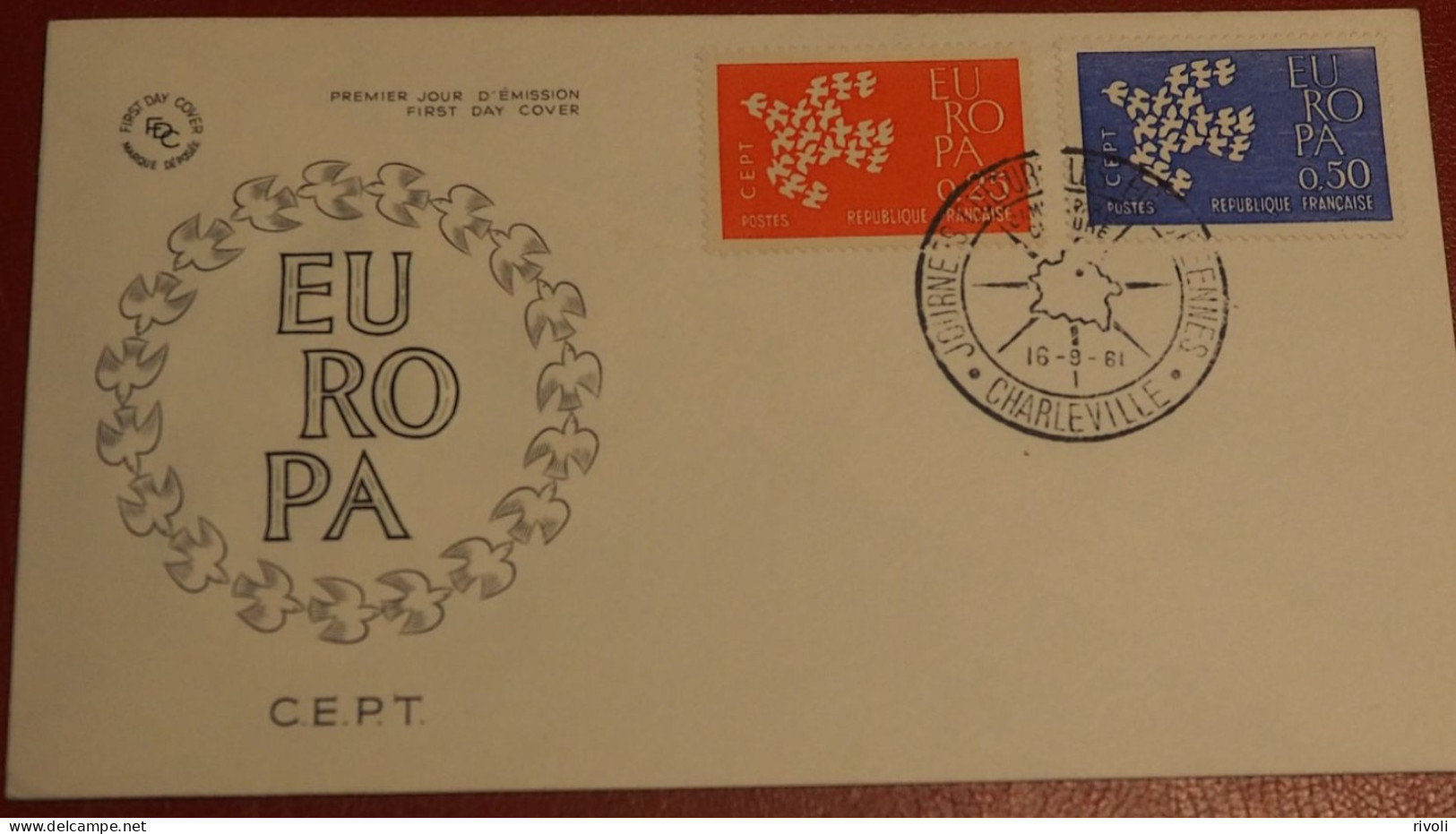 EUROPA-CEPT 1961 FRANCE FDC ( YVERT N° 1310/1311 ) - 1961