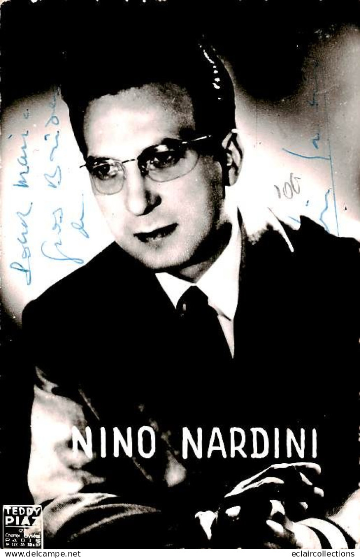 Thème Spectacle  . Chanteur     Nino Nardini.  Avec Autographe             (voir Scan) - Artiesten