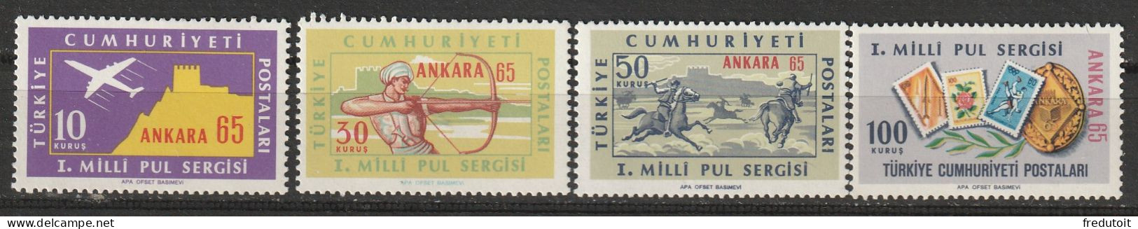 TURQUIE - N°1746/9 ** (1965) Exposition Philatélique - Unused Stamps