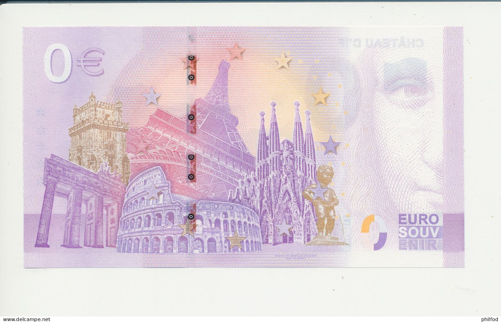 Billet Touristique  0 Euro  - CHÂTEAU D'IF - UEGG - 2022-1 -  N° 10004 - Altri & Non Classificati