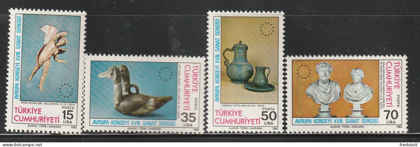 TURQUIE - N°2394/7 ** (1983) Conseil De L'Europe - Ungebraucht