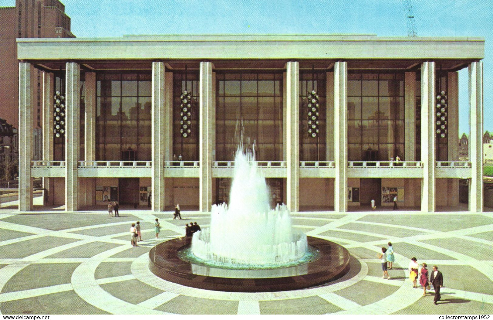 NEW YORK, LINCOLN CENTER, THEATER, ARCHITECTURE, FOUNTAIN, UNITED STATES, POSTCARD - Autres Monuments, édifices