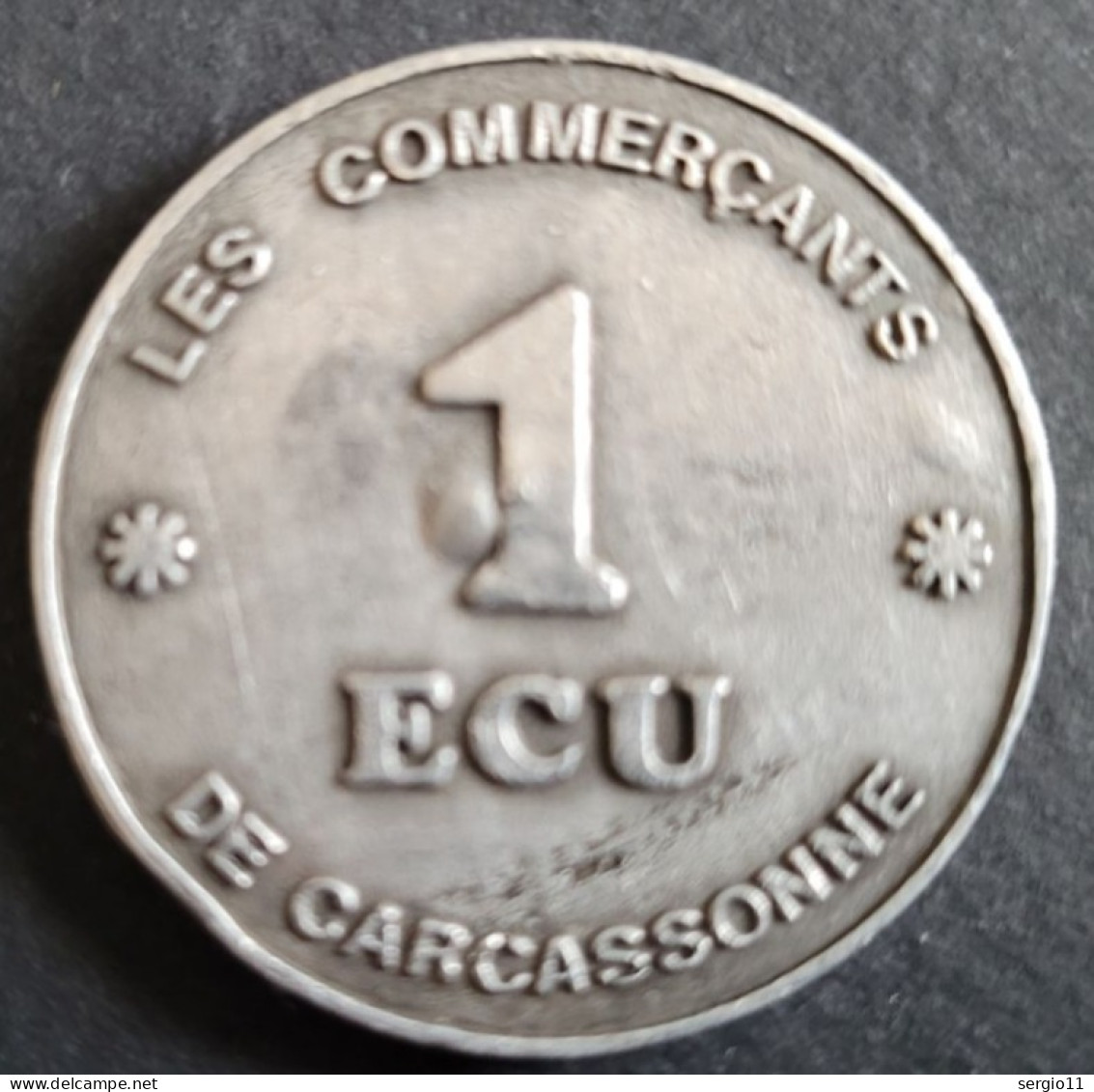 Monnaie - 1 Ecu – Les Commercants De Carcassonne – Du 15 Au 27 Juin 1992 - Otros & Sin Clasificación