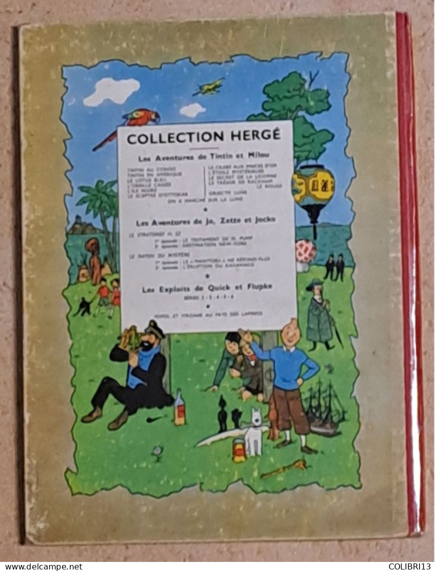 HERGE Le Rayon Du Mystere T1 LE MANITOBA NE REPOND PLUS DOS B11 1954 - Hergé