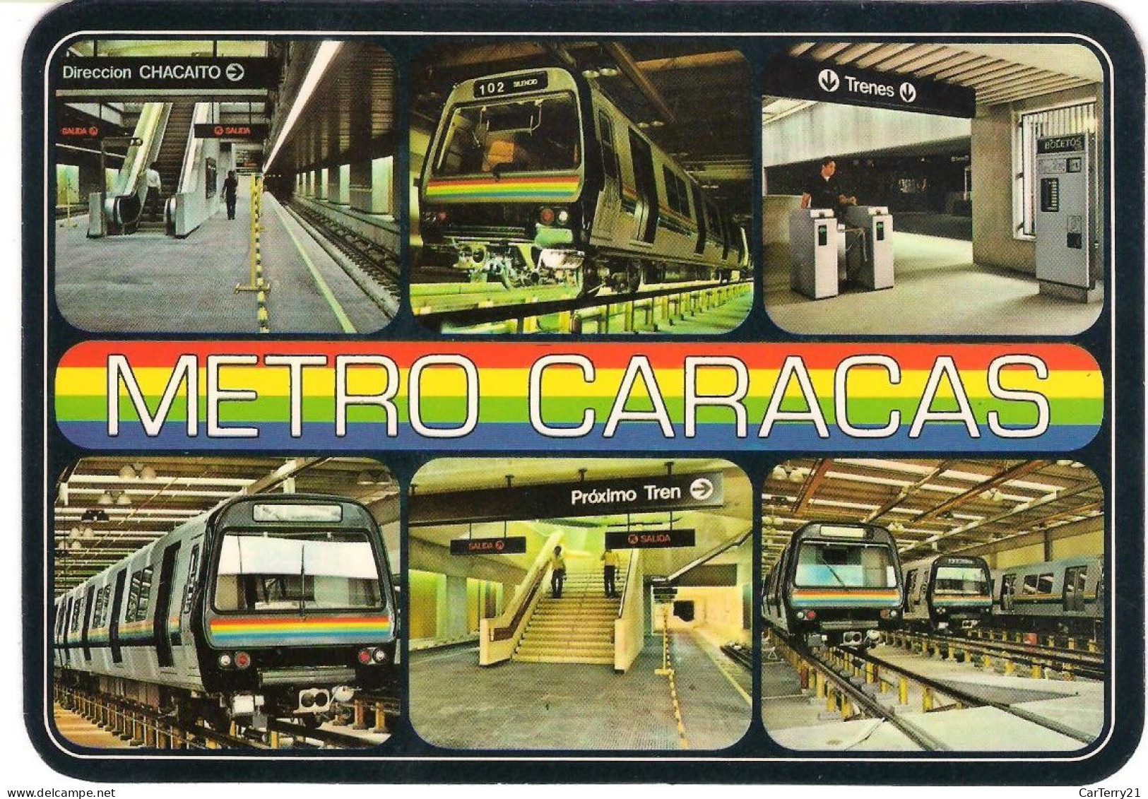 METRO CARACAS, VENEZUELA. Multivues. 1989. - Métro