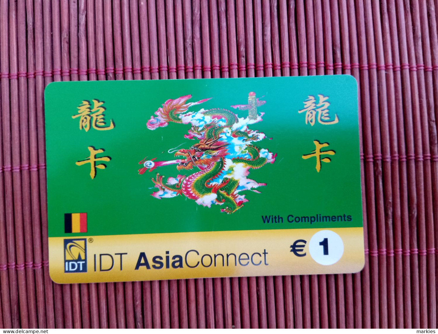 IDT Phonecard Belgium  Used 2 Photos Rare - Cartes GSM, Recharges & Prépayées