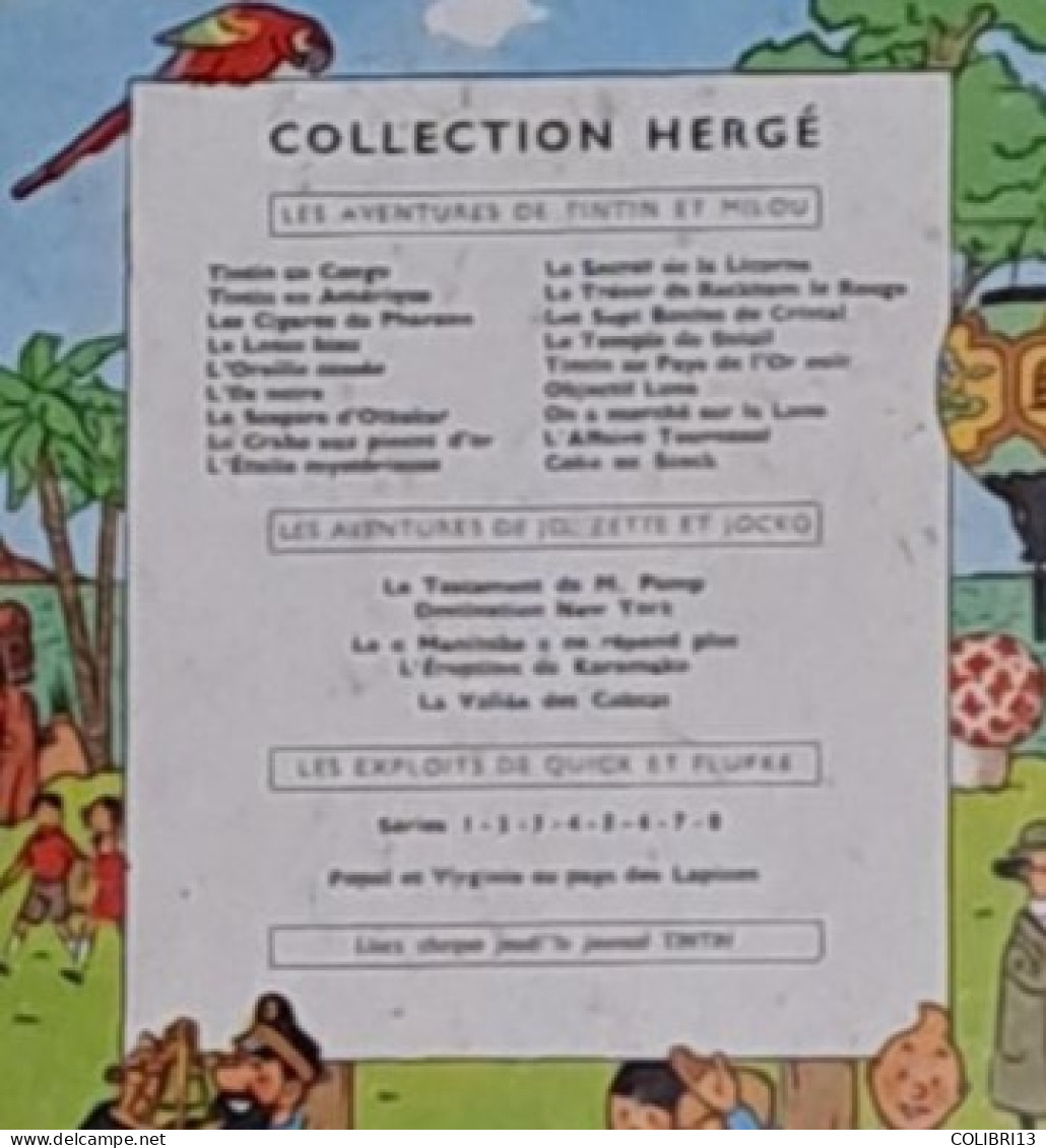 HERGE Le Rayon Du Mystere T2 L ERUPTION DU KARAMAKO B24  1958 - Hergé