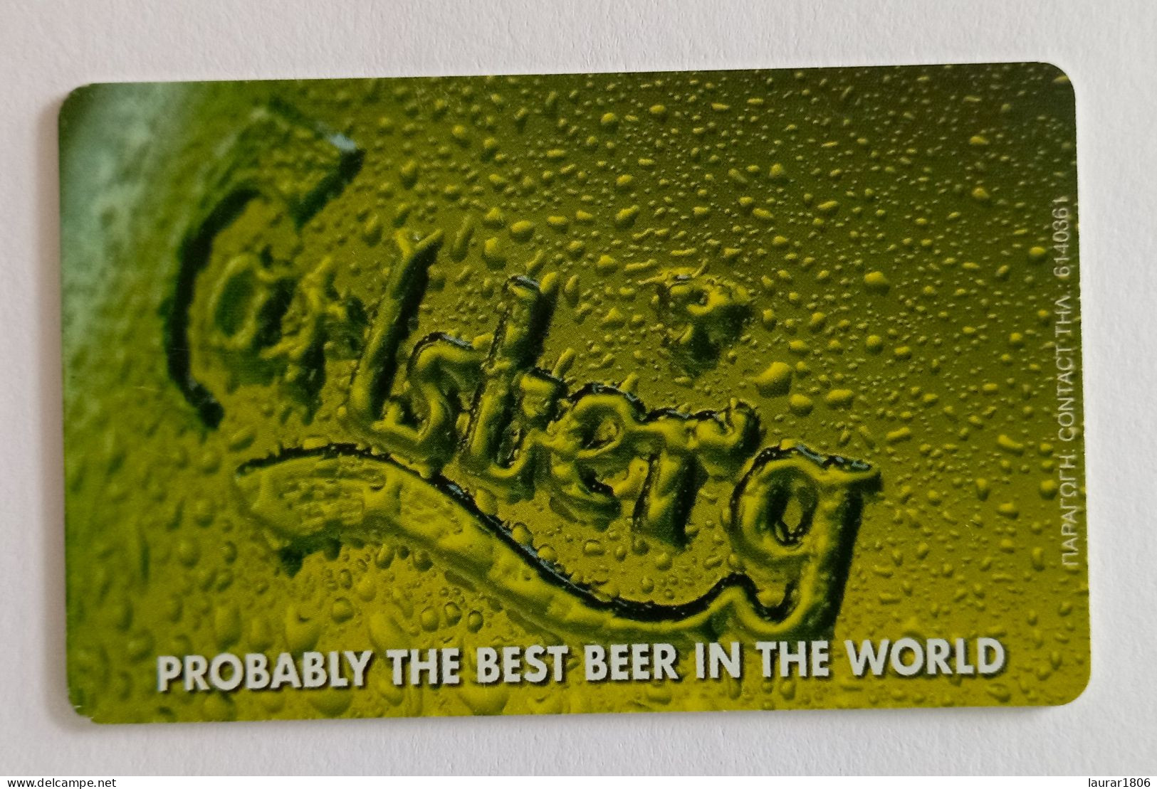 TELECARTE PHONECARD GRÈCE - OTE - CARLSBERG - 2,93 € - 2001 - EC - Grecia