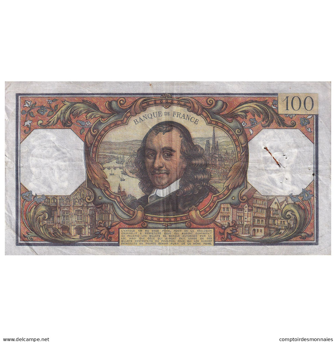 France, 100 Francs, Corneille, 1972, F.674, TTB, Fayette:65.40, KM:149d - 100 F 1964-1979 ''Corneille''