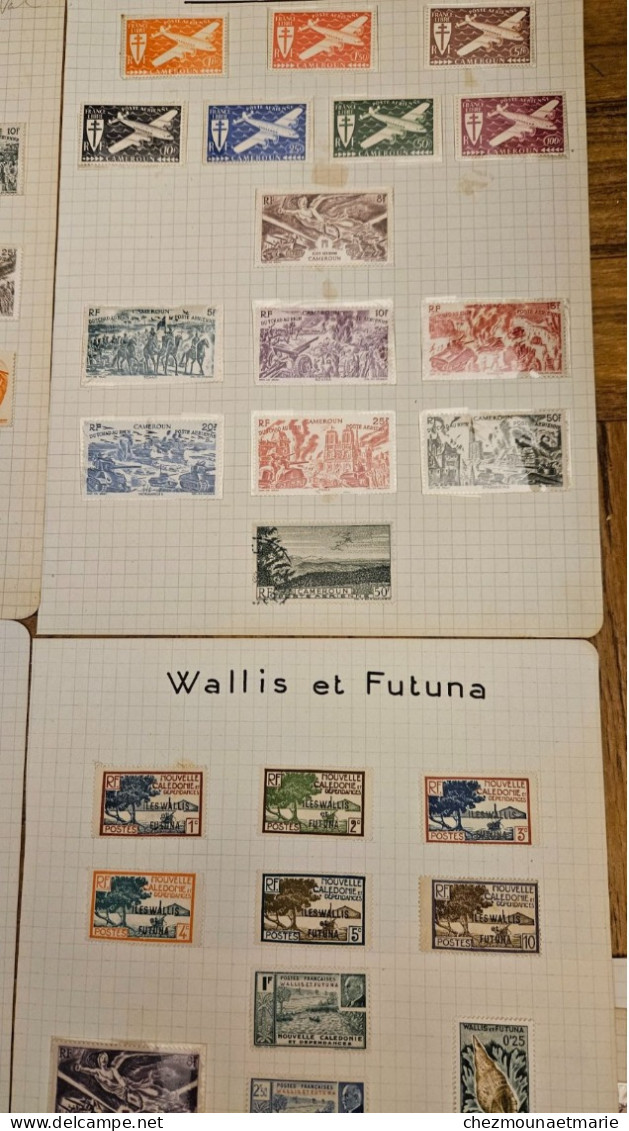 SERIE COLONIALES TCHAD AU RHIN POSTE AERIENNE AEF CAMEROUN GUADELOUPE WALLIS ET FUTUNA MADAGASCAR REUNION ST PIERRE INDO - Autres & Non Classés