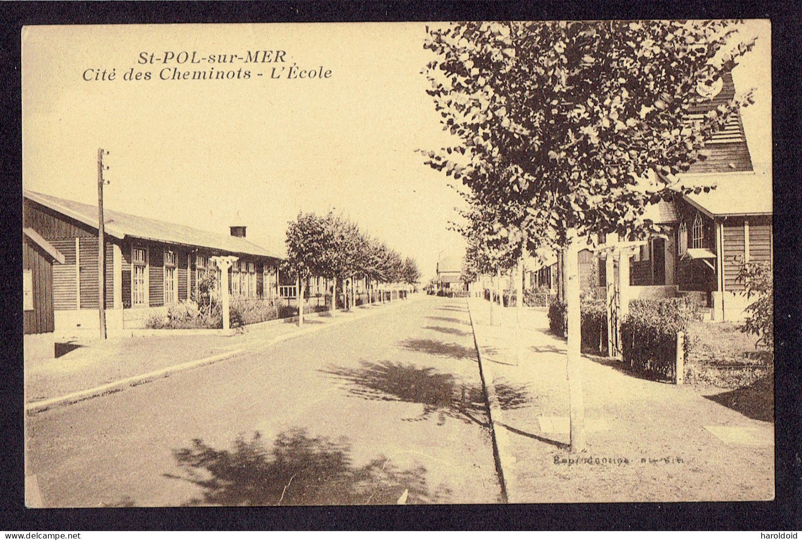 CPA 59 - SAINT POL SUR MER - CITE DES CHEMINOTS - L'ECOLE - Saint Pol Sur Mer