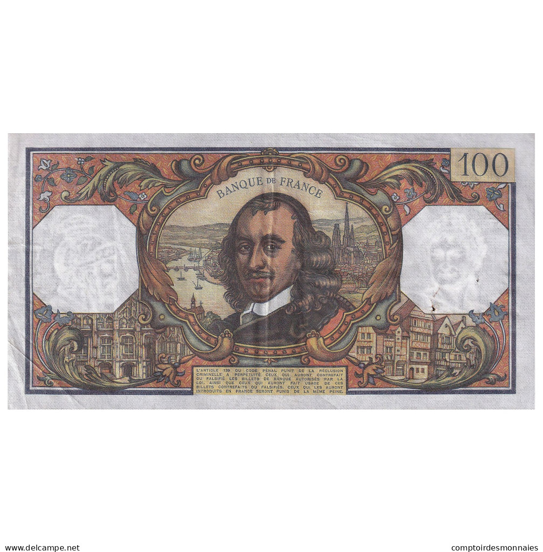 France, 100 Francs, Corneille, 1973, V.704, TTB+, Fayette:65.41, KM:149d - 100 F 1964-1979 ''Corneille''