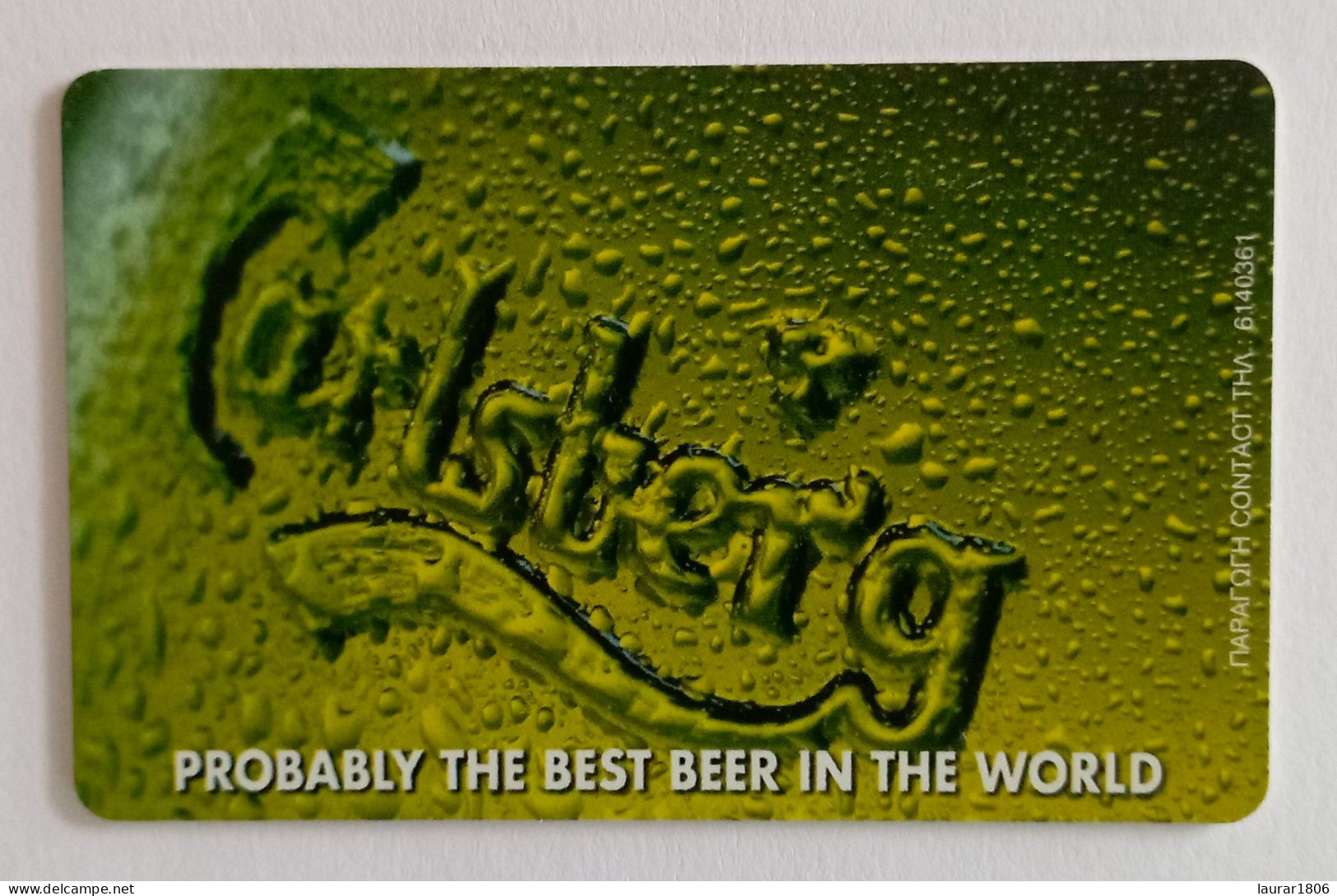 TELECARTE PHONECARD GRÈCE - OTE - CARLSBERG - 2,93 € - 2001 - EC - Griechenland