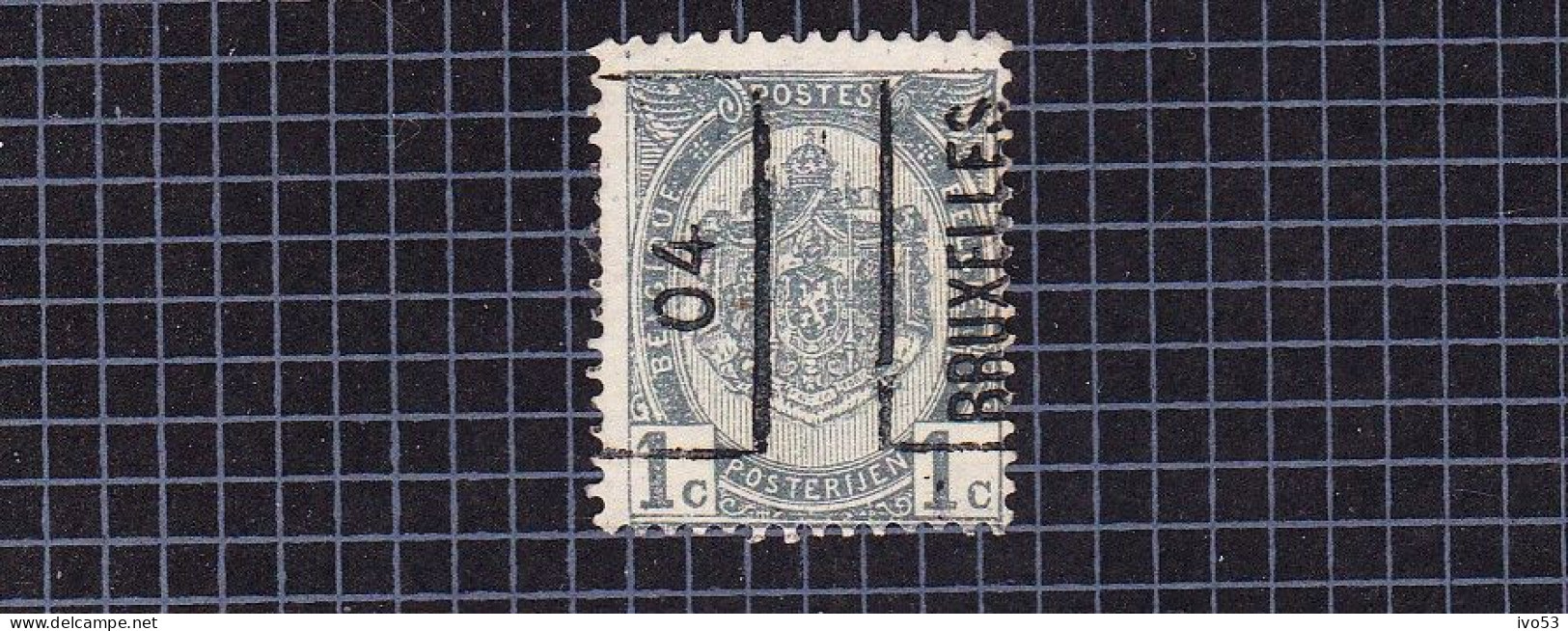 Rijkswapen 1c:nr 53(*) Zonder Gom, Voorafstempeling:Bruxelles 04. - Typo Precancels 1906-12 (Coat Of Arms)