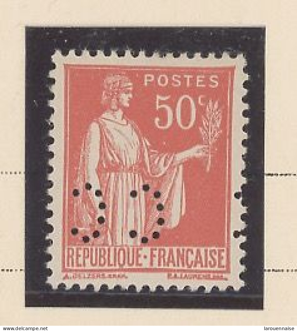 PERFORÉ- N°283 TYPE I -N** PERFORÉ CC -CREDIT COMMERCIAL DE FRANCE -PARIS - ANCOPER CC36 -RARE NEUF- - Unused Stamps