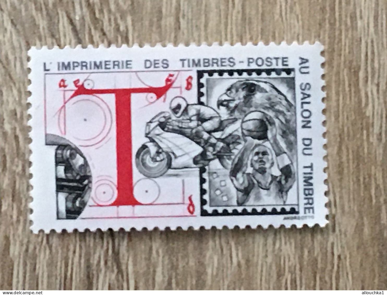 Imprimerie Timbres Poste Au Salon Du Timbre-2 Timbres Vignette**Expo-Philatélique-Erinnophilie-[E]Stamp-Sticker-Viñeta - Filatelistische Tentoonstellingen