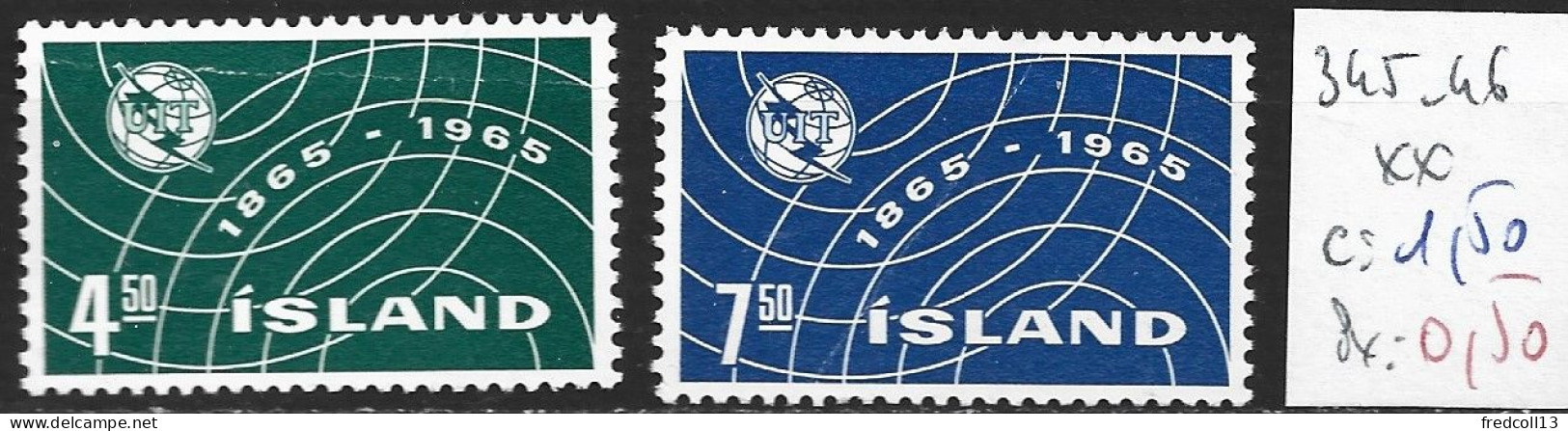 ISLANDE 345-46 ** Côte 1.50 € - Ungebraucht