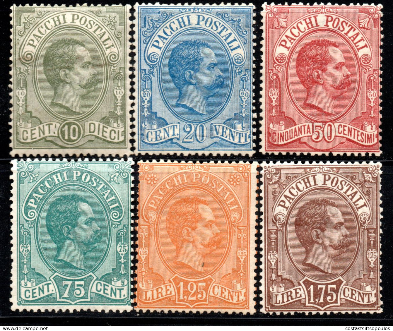 2421. ITALΥ 1884-1886 PARCEL POST # 1-6 MNH ???(LOOK REGUMMED) - Colis-postaux