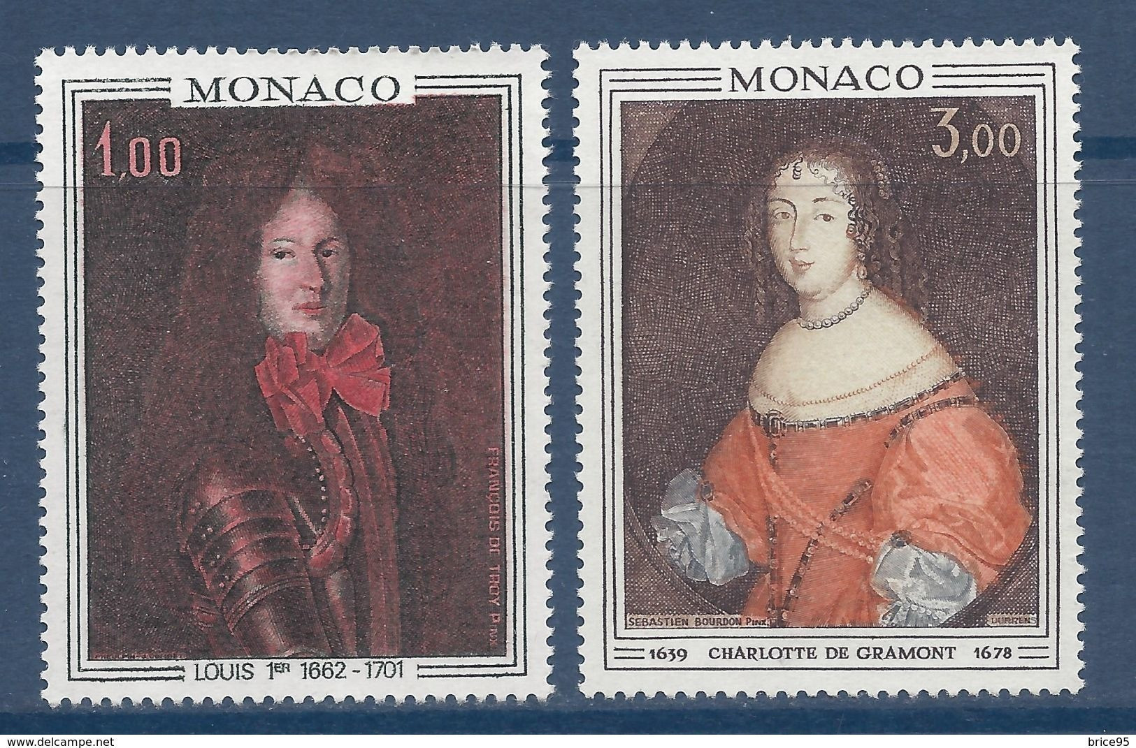 Monaco - YT N° 845 Et 846 ** - Neuf Sans Charnière - 1970 - Unused Stamps