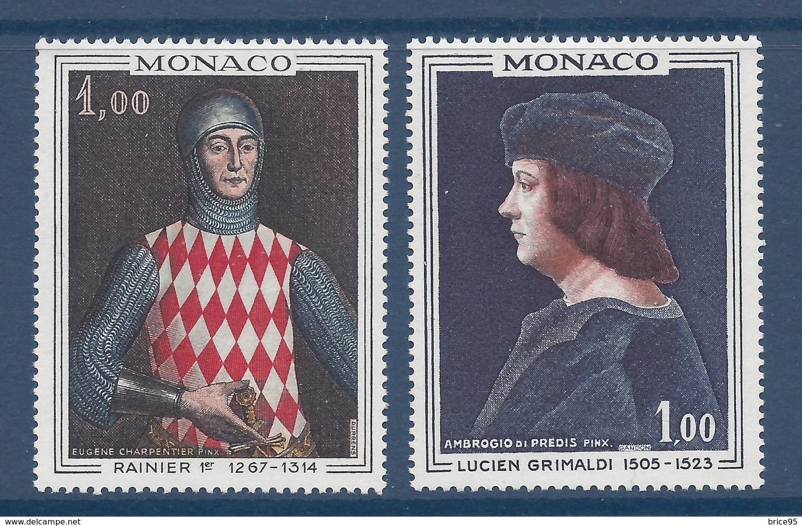 Monaco - YT N° 734 Et 735 ** - Neuf Sans Charnière - 1967 - Nuevos