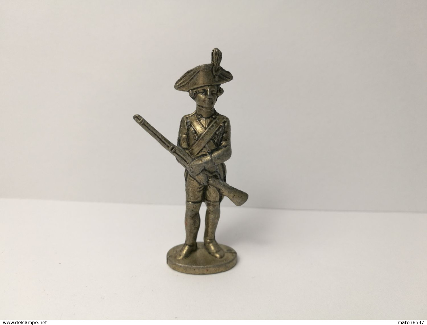 Kinder : Soldaten 18 - 19 Jahrhundert 1979 - Musketier - Spanien 1795 - Messing - Ohne Kennung -Maxi Figuren 50 Mm - 2 - Figurillas En Metal