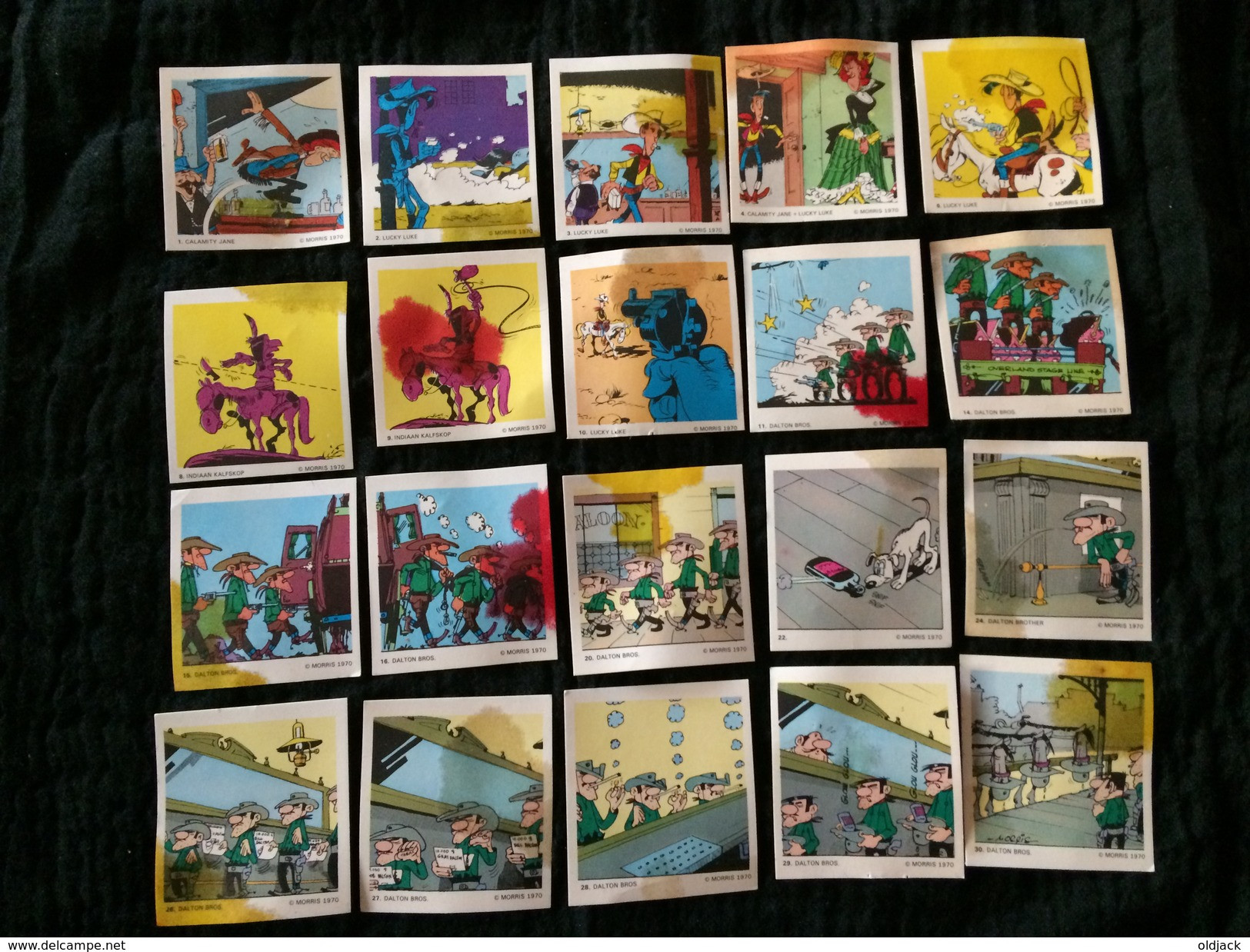 Lucky Luke , Une Pochette Papier De La BD, Monochrome, Morris ,1970 - Autres & Non Classés