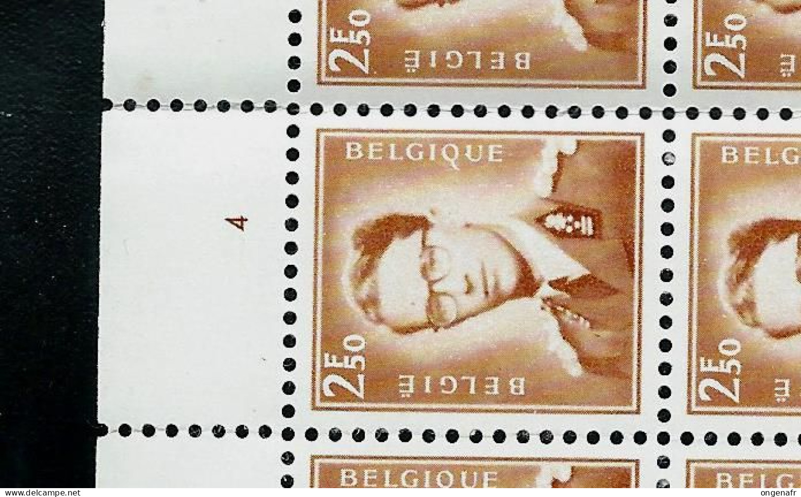 Feuille De 50 Du N° 1574 - Planche 4 - Datée Du 8 X 71 - 1953-1972 Anteojos