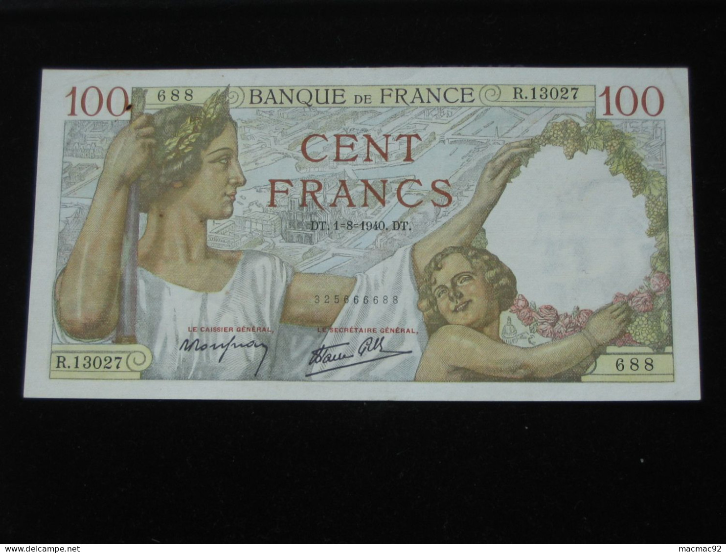 100 Cent Francs SULLY  1940  **** ACHAT IMMEDIAT **** - 100 F 1939-1942 ''Sully''