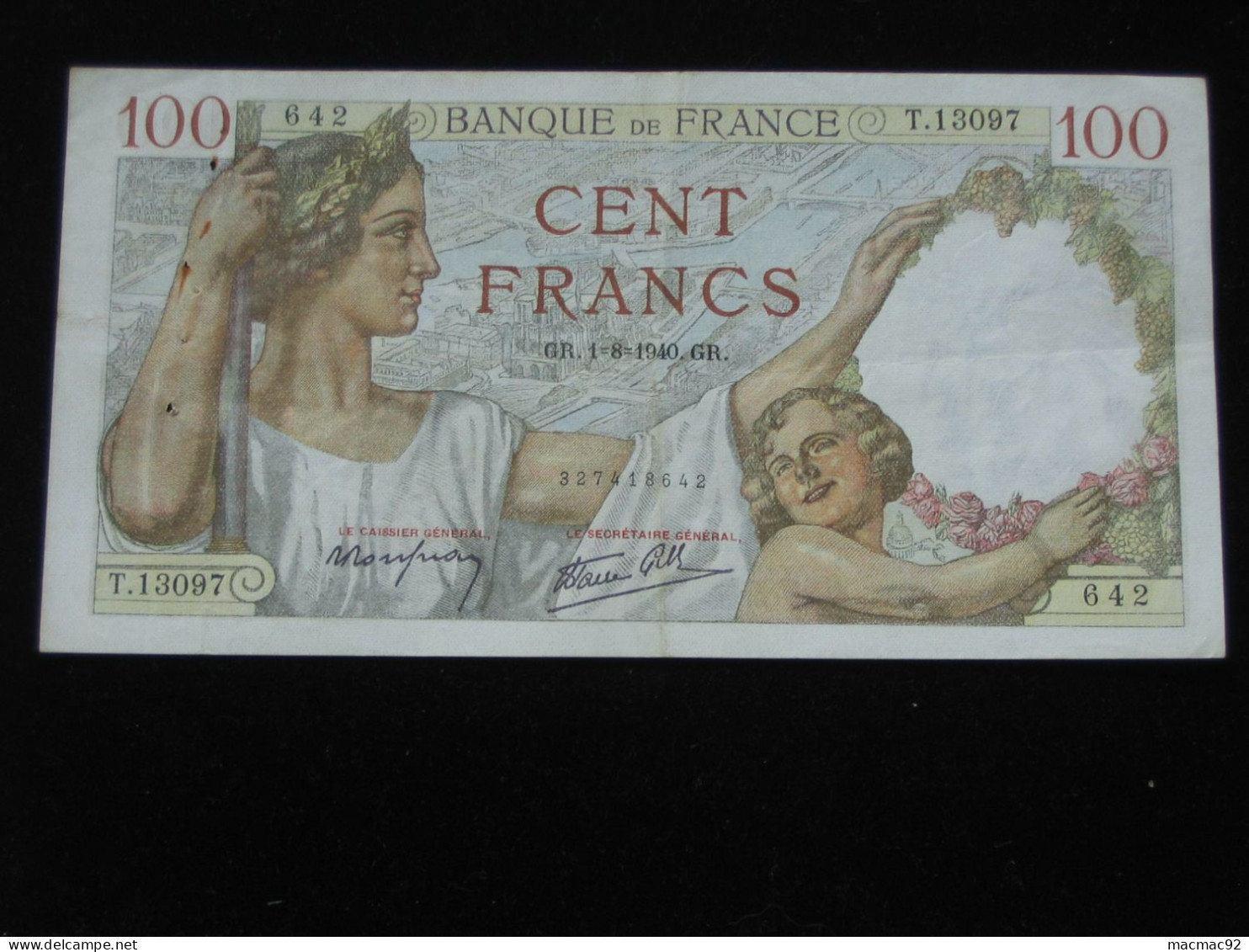 100 Cent Francs SULLY  1940  **** ACHAT IMMEDIAT **** - 100 F 1939-1942 ''Sully''