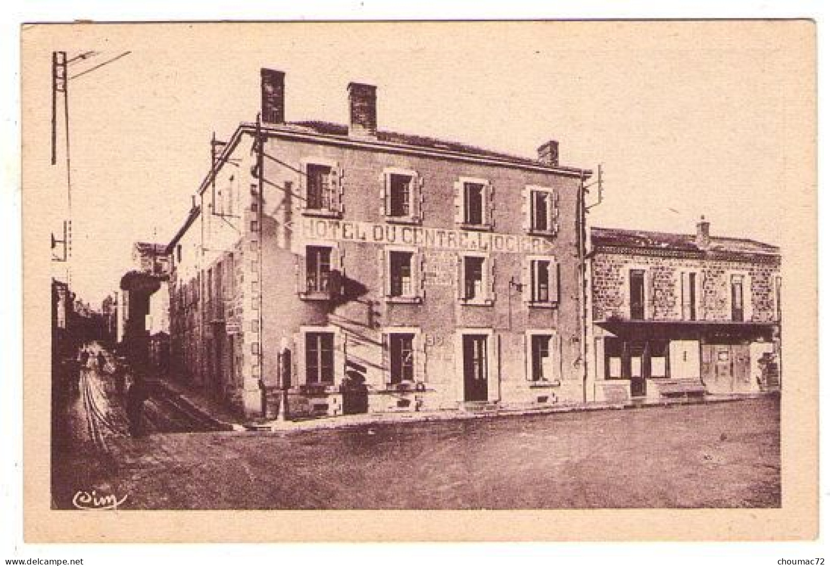 (43) 081, Montfaucon Du Velay, Combier, Hotel Du Centre Liogier - Montfaucon En Velay