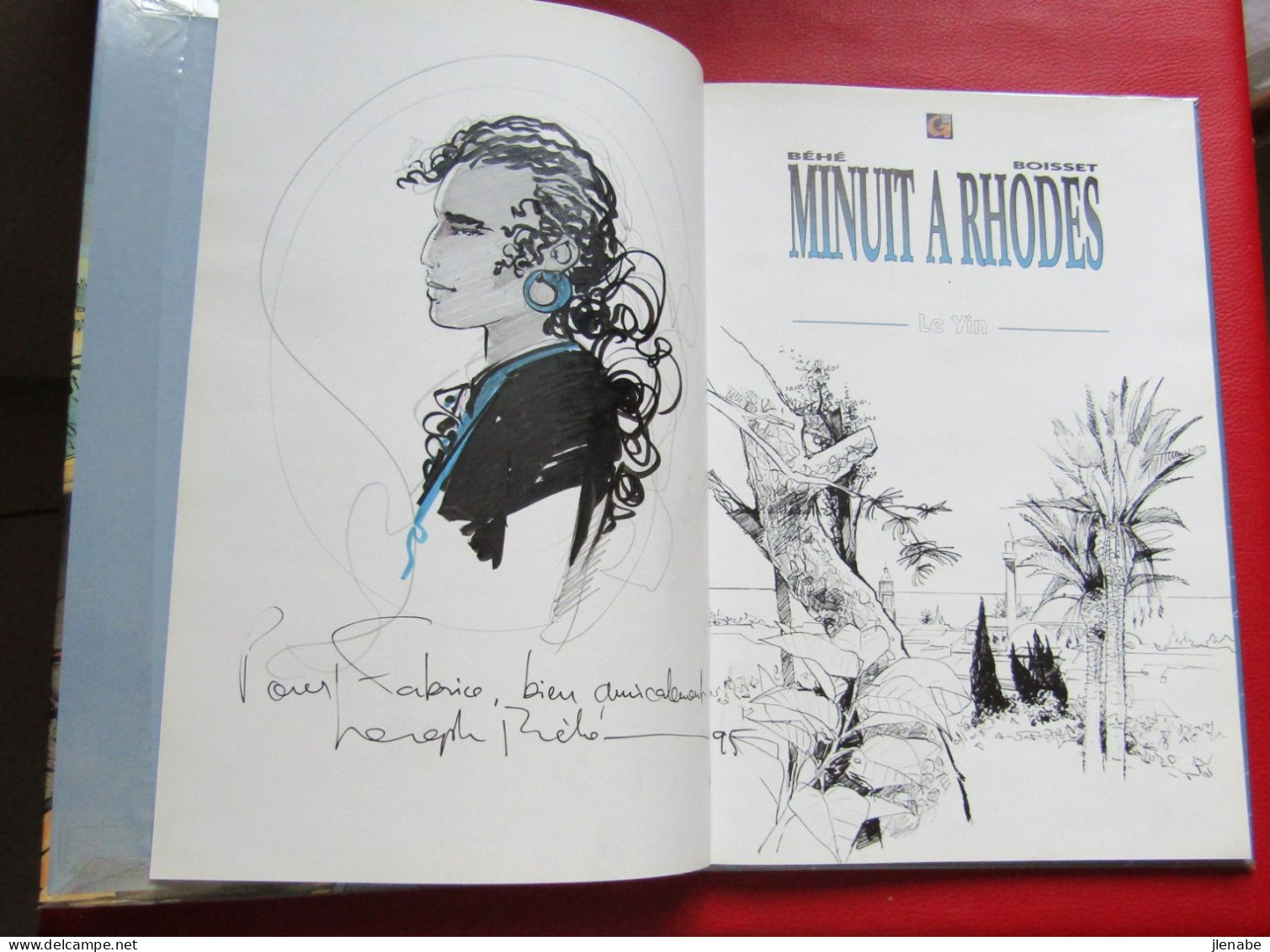 Minuit à Rhodes Tome 1 Le Yin EO 1995 Dédicacée Par BĖHĖ - Autographs