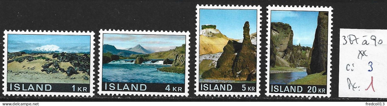 ISLANDE 387 à 90 ** Côte 3 € - Ungebraucht