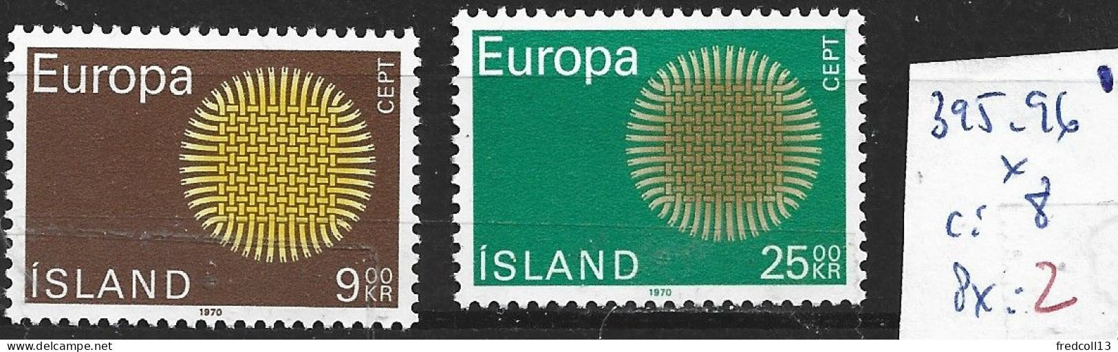 ISLANDE 395-96 * Côte 8 € - Unused Stamps