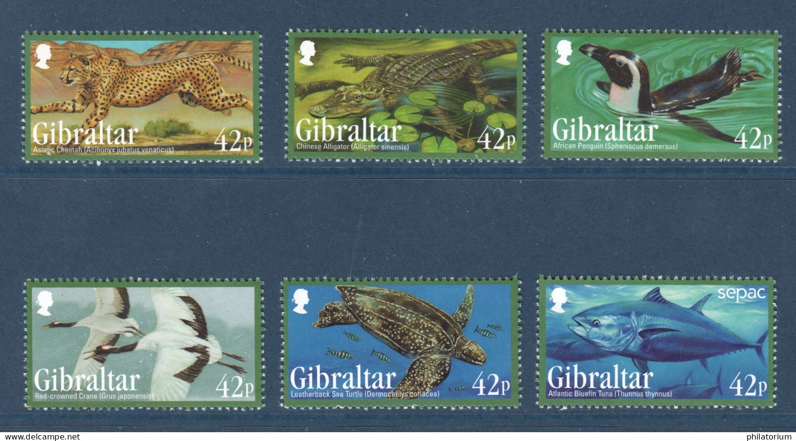 Gibraltar, **, Yv, Mi, 1568, 1569, 1570, 1571, 1572, 1573, SG MS 1531 à 1536, Animaux En Danger, - Gibraltar