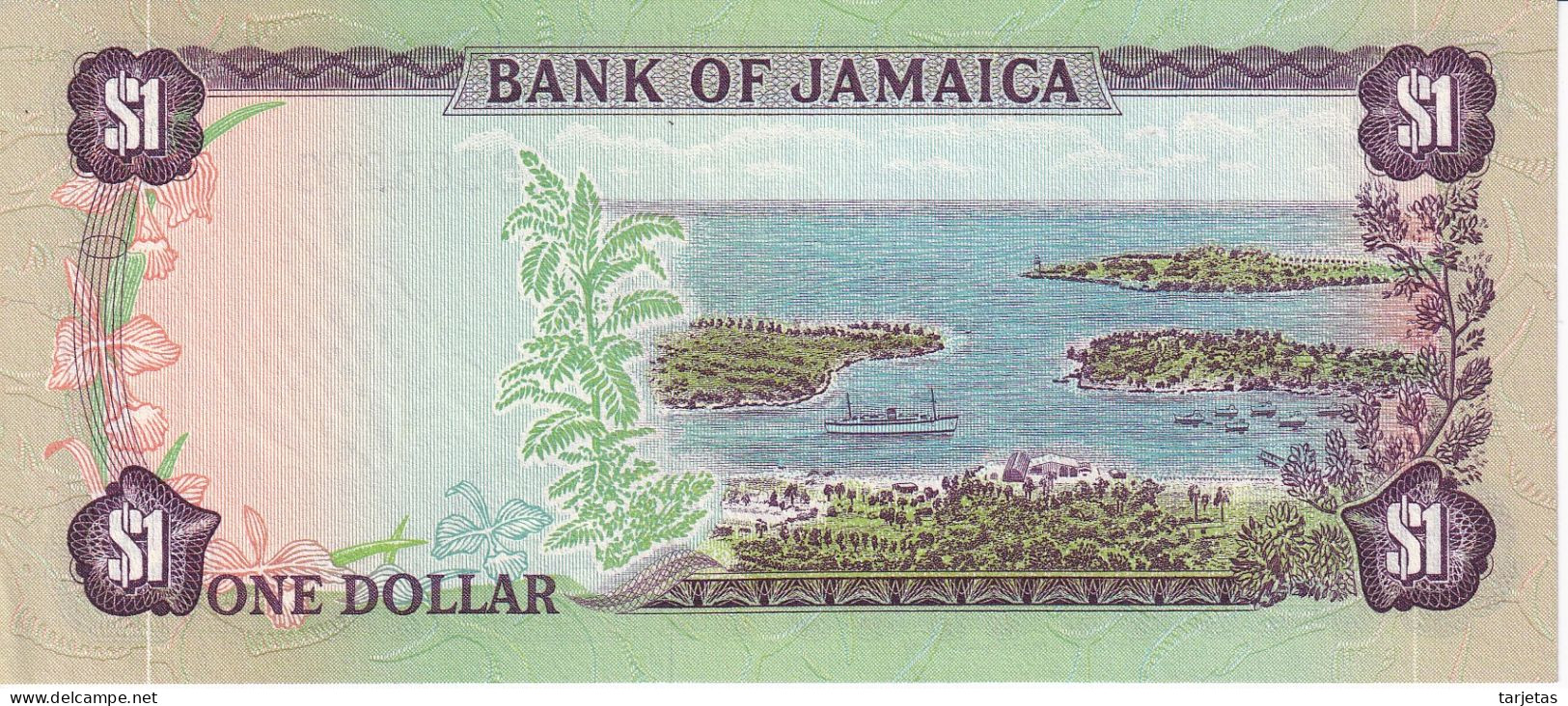 BILLETE DE JAMAICA DE 1 DOLLAR DEL AÑO 1960 SIN CIRCULAR (UNC) (BANKNOTE) - Jamaique