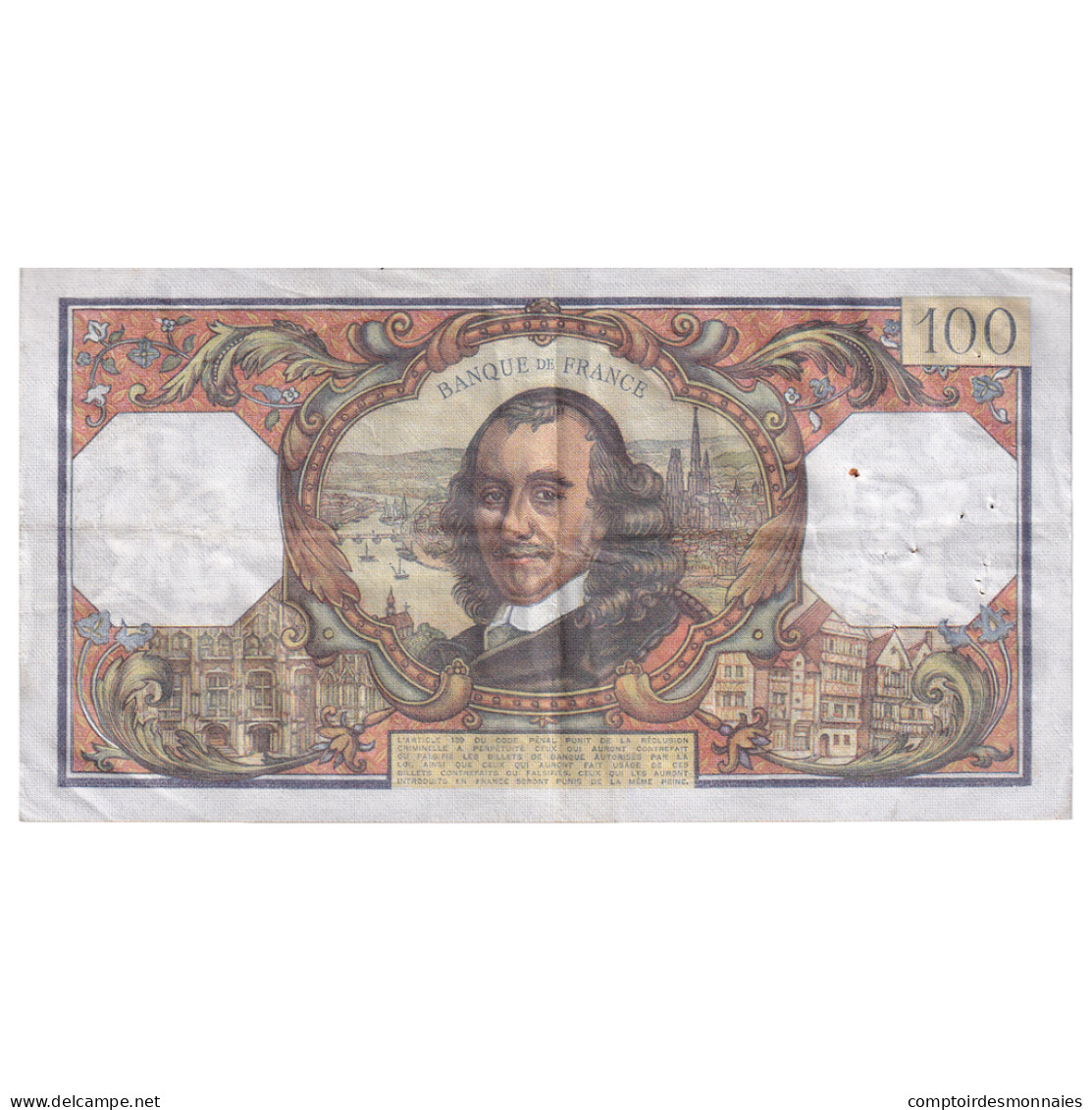 France, 100 Francs, Corneille, 1973, N.748, TTB, Fayette:65.43, KM:149d - 100 F 1964-1979 ''Corneille''