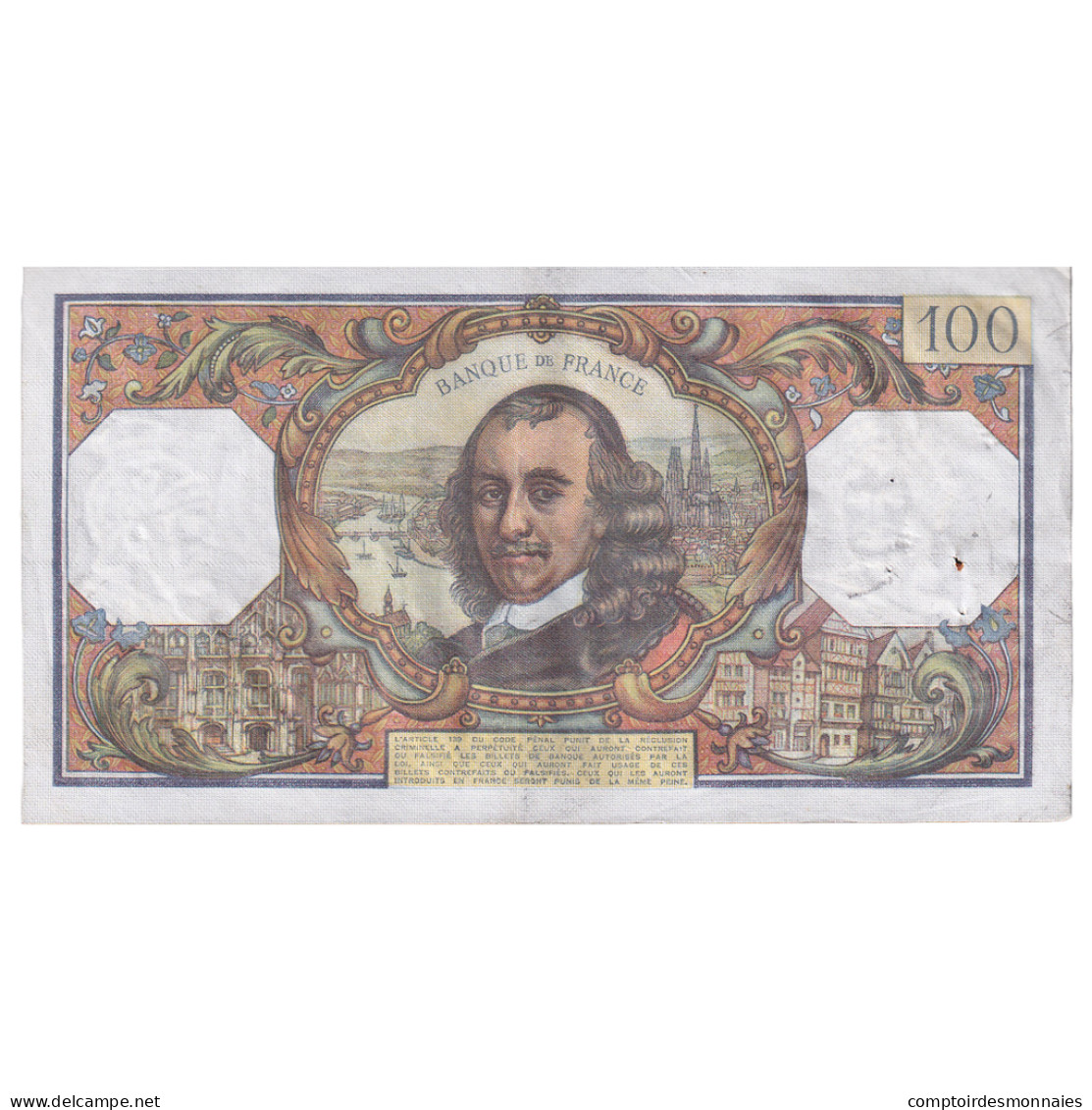 France, 100 Francs, Corneille, 1976, F.987, TTB+, Fayette:65.54, KM:149f - 100 F 1964-1979 ''Corneille''