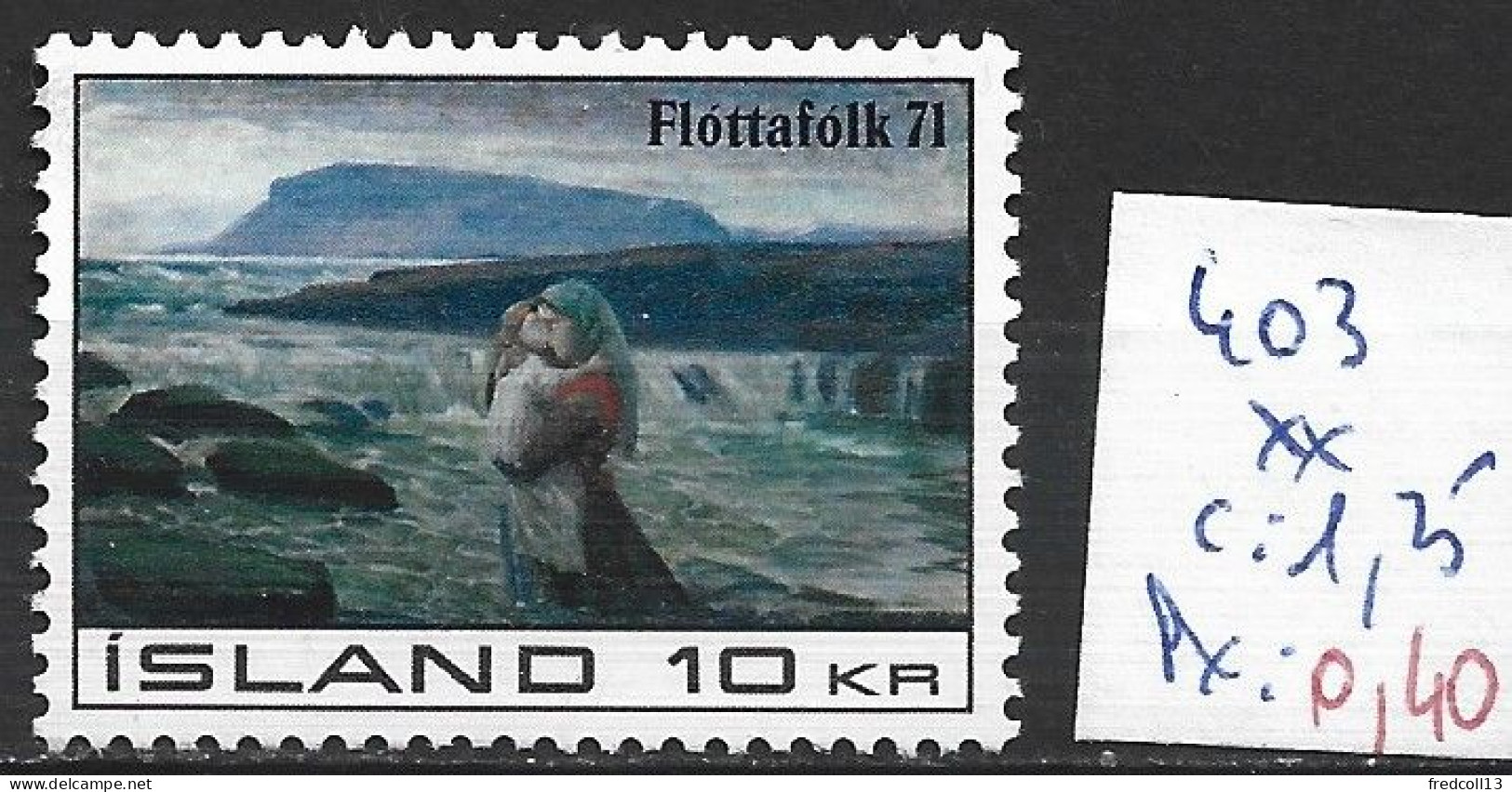 ISLANDE 403 ** Côte 1.25 € - Unused Stamps