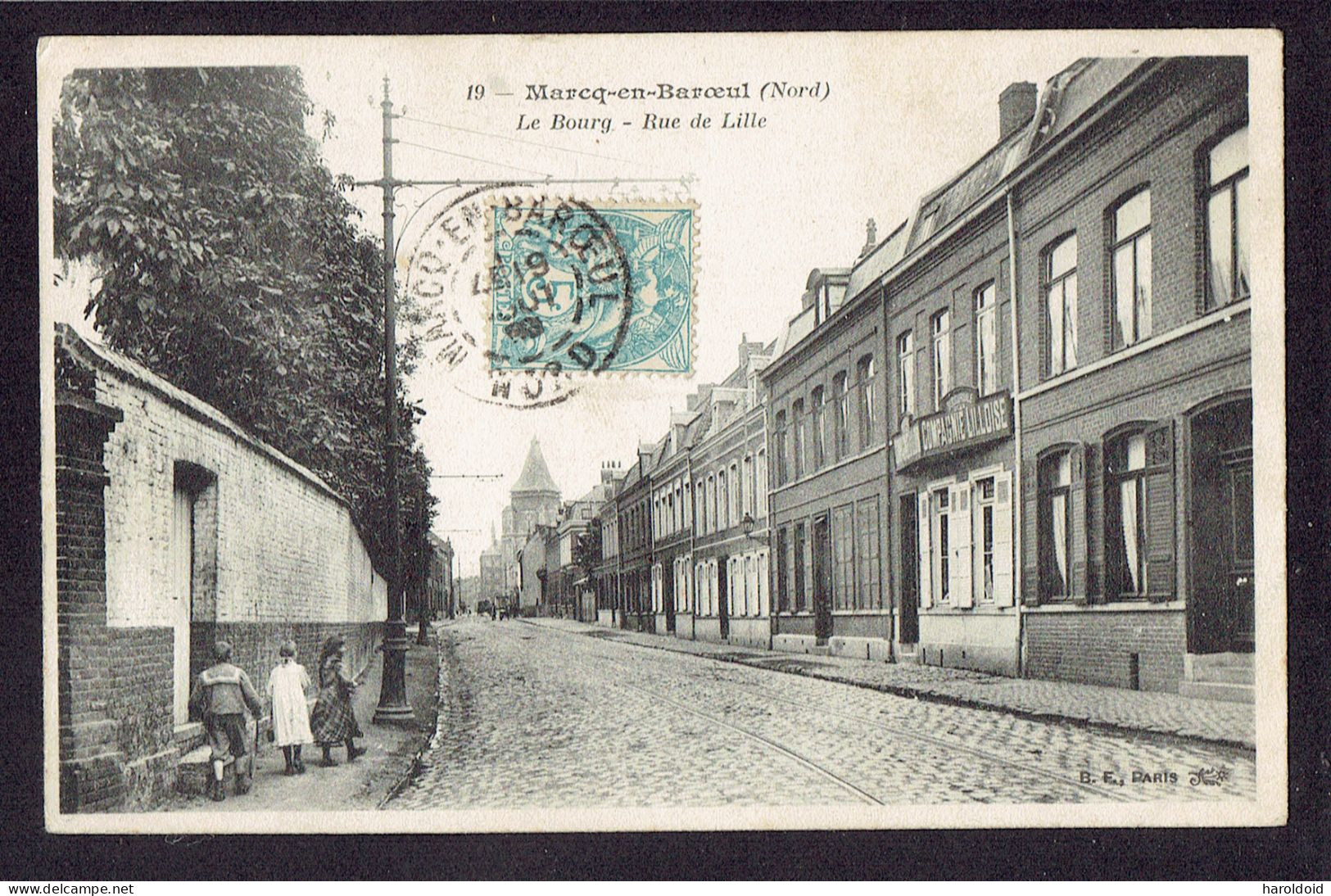 CPA 59 - MARCQ EN BAROEUL - LE BOURG - RUE DE LILLE - Marcq En Baroeul